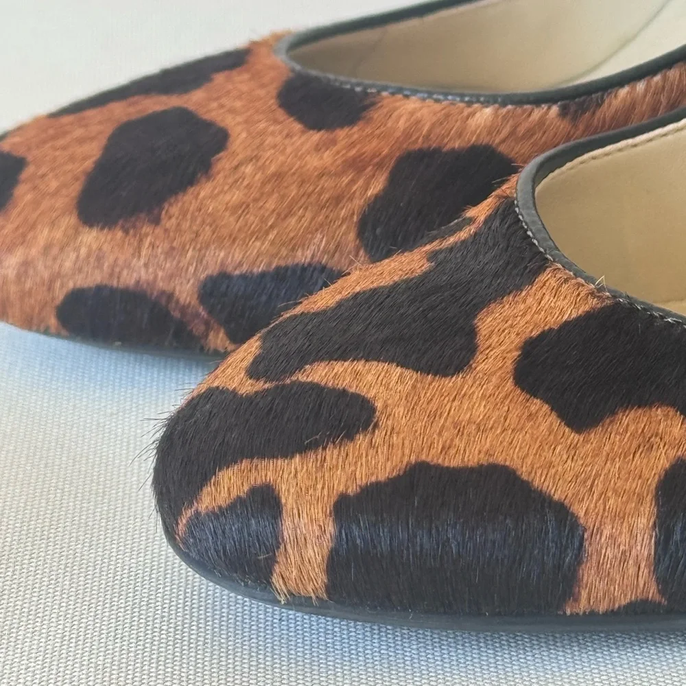 Talbots | Leopard Calf Hair Pumps | Classic Animal Print Heels | 7